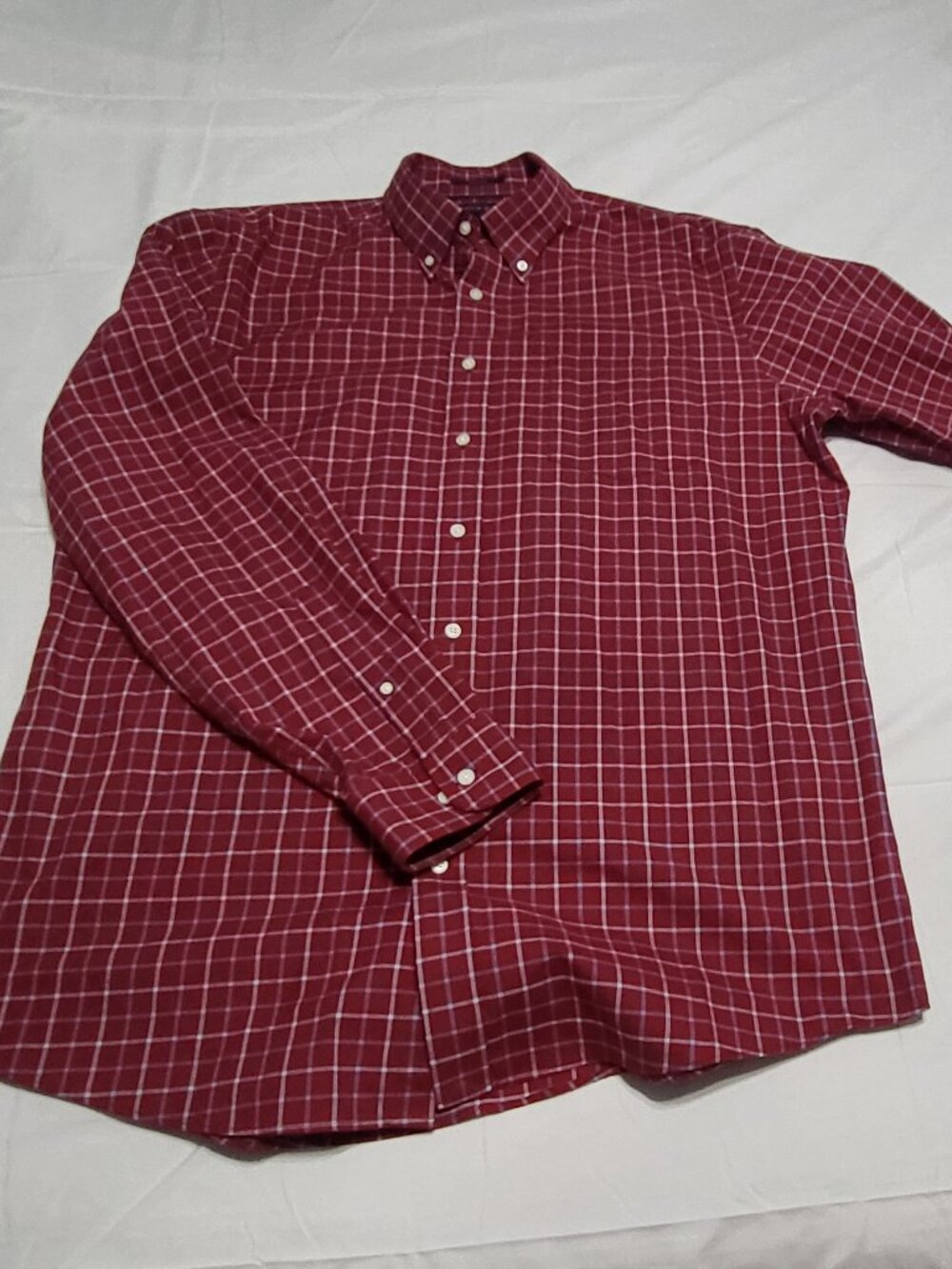 Lands’ End No Iron Twill Long Sleeve Shirt – Size Large Tall (LT)